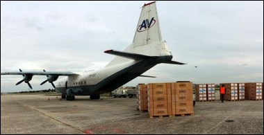Volo umanitario in partenza da aeroporto Brindisi